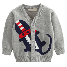 OEM/OEM Clothes manufacturer 2019 Fall Winter Custom design 100% cotton stylish sweater kids knit cardigan Coat for boys
